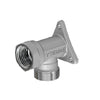 Raccordo Curvo Femmina Cromato Con Flangia- 3/4 - 24X19 Fil (D.16)- Tiemm- Pezzi 1