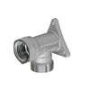 Raccordo Curvo Femmina Cromato Con Flangia- 3/4 - 24X19 Fil (D.16)- Tiemm- Pezzi 1
