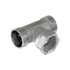 Raccordo A T Maschio Femmina Cromato- 1/2 - 24X19 Fil (D.16)- Tiemm- Pezzi 1