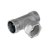 Raccordo A T Maschio Femmina Cromato- 1/2 - 24X19 Fil (D.16)- Tiemm- Pezzi 1