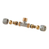 Raccordo Tee Maschio A Compressione Per Multistrato 2Pz Assemblato- 1/2-16 X 1/2 X 1/2-16- Tdmb- Pezzi 1