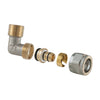 Raccordo Curvo Maschio A Compressione Per Multistrato 2 Pz Assemblato- 1/2 X 1/2-16- Tdmb- Pezzi 1