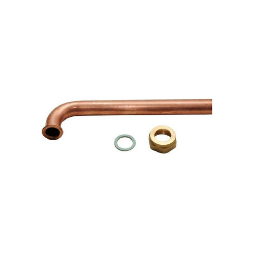 Tubo In Rame Piegato Per Caldaia Con Cartella E Calotta- 3/4 18X180 Mm- Debor- Pezzi 1