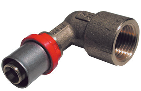 Raccordo Press Curvo Femmina Per Multistrato- 1/2 X 16 -Conf- Faidf- Pezzi 1