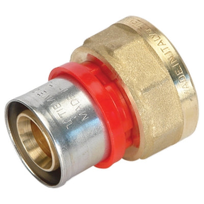 Raccordo Press Diritto Femmina Compact Per Multistrato- 16 X 2,0 - 1/2- Tiemm- Pezzi 1