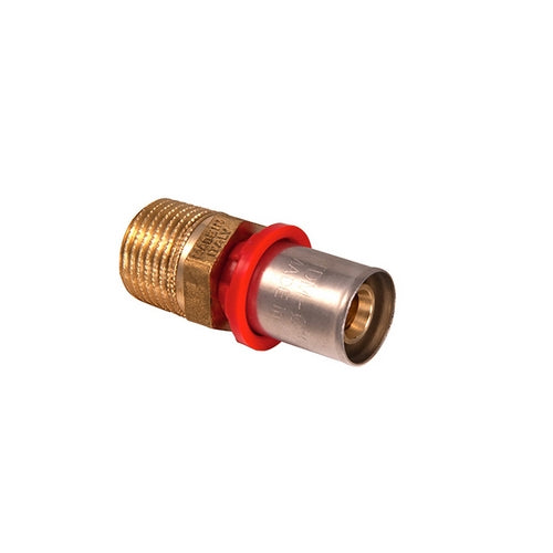 Raccordo Diritto Maschio A Pressare Per Multistrato- 3/4 X 20- Tdmb- Pezzi 1