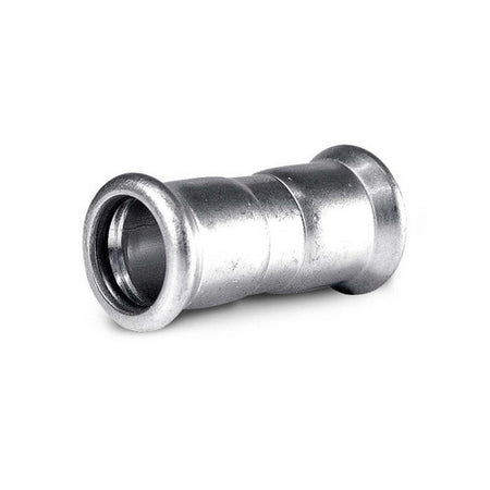 Manicotto Con Battuta A Pressare In Acciaio Carbonio- Diam. 22- Atusa- Pezzi 1