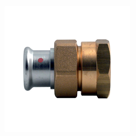 Bocchettone Dado E Raccordo Femmina In Ottone Press Acciaio Carbonio- 2 X 54- Atusa- Pezzi 1