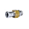 Bocchettone Dado E Raccordo Maschio In Ottone Press Acciaio Carbonio- 3/4 X 22- Atusa- Pezzi 1