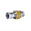 Bocchettone Dado E Raccordo Maschio In Ottone Press Acciaio Carbonio- 2 X 54- Atusa- Pezzi 1