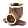 Gomito Bronzo F. Con 2 Flange A Saldare- 3/4 X 18- Frabo- Pezzi 1