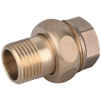 Raccordo Diritto Mf 3 Pezzi Ottone Giallo Ibp- 1 1/2- Ibp- Pezzi 1