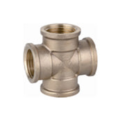 Croce Filettata Ffff In Ottone Giallo Ibp- 1- Ibp- Pezzi 1