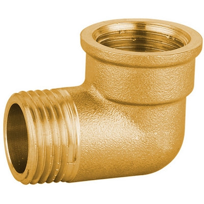Gomito Mf In Ottone Giallo Pesante Ibp- 1/2- Ibp- Pezzi 1