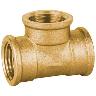 Tee Ff In Ottone Giallo Pesante Ibp- 3/4- Ibp- Pezzi 1