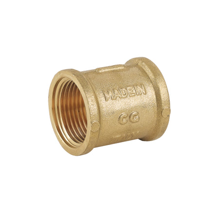 Manicotto Ff In Ottone Giallo- 2- Caval- Pezzi 1