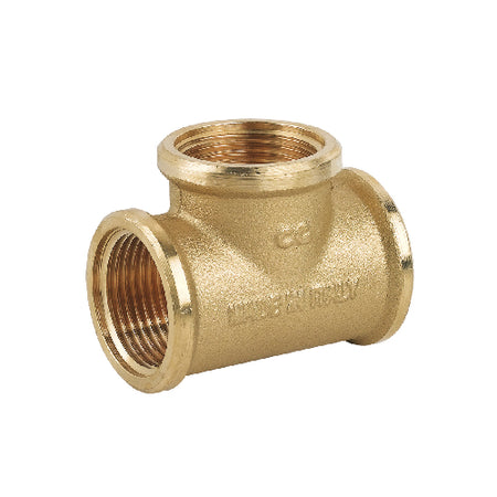 Tee Fff In Ottone Giallo- 1/2- Caval- Pezzi 1