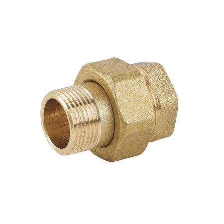 Raccordo Diritto 3 Pz Mf Con O-Ring In Ottone Giallo- 1- Caval- Pezzi 1