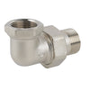 Raccordo Curvo In 3 Pz Mf Sede Piana In Ottone Nichelato C/Guarnizione- 11/4- Caval- Pezzi 1