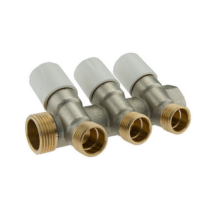 Collettore Di Distribuzione Con Vitoni Di Chiusura- 1 X 1/2 3 Vie- Tdmb- Pezzi 1