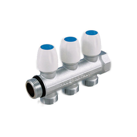 Collettore Con Rubinetto D'Arresto Maxima Verti- 3/4 4 Vie 24X19Fil D.18- Tiemm- Pezzi 1