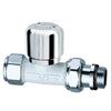 Valvola Termostatizzabile Diritta Bianco-Cromata- 3/8- Far- Pezzi 1