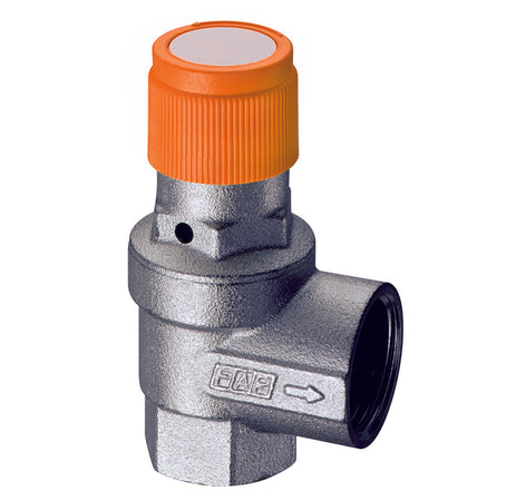 Valvola Di Sicurezza Ordinaria Cromata Per Impianti Solari- 10 Bar- Far- Pezzi 1