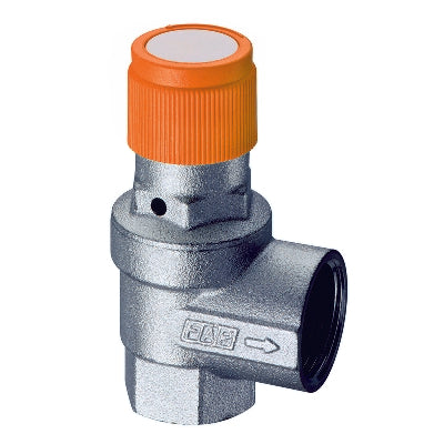 Valvola Di Sicurezza Ordinaria Cromata Per Impianti Solari- 6 Bar- Far- Pezzi 1