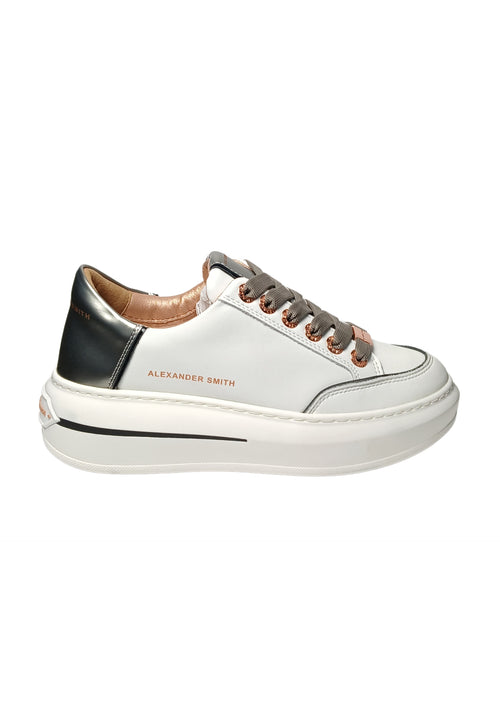 ALEXANDER SMITH Scarpe Donna Alexander Smith Lancaster Woman- White Dark Silver da donna