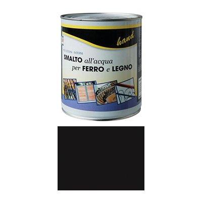 Smalto Acqua Hand - Nero Lucido Ral 9011 Ml 750- 6 Pezzi