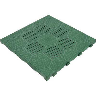 Piastrella Autobloccante - Pp Verde Cm 40X40 H.Cm 2,5- 4 Pezzi