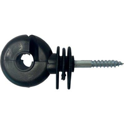 Isolatore Elettrorecinzione Occhiolo Vite Legno - X Filo + Corda- 50 Pezzi