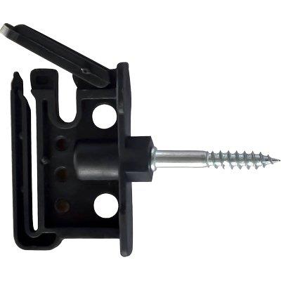 Isolatore Elettrorecinzione Piatto Duo Vite Legno - X Filo + Corda + Fettuccia Max Mm 40- 25 Pezzi