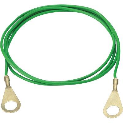 Cavo Massa A Terra X Elettrorecinzione Kerbl - Cm 100 + Occhiello D Mm 8- 2 Pezzi