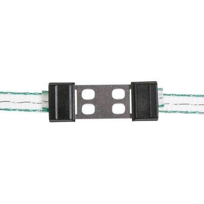 Connettore Fettuccia Elettrorecinzione Ako Kerbl - Acciaio Inox Mm 20 Cf=Pz 5- 1 Confezioni
