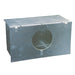 Nido Esterno X Gabbia Conigli Omz - Acciaio Zinc Cm 45X24 H.Cm 25- 2 Pezzi
