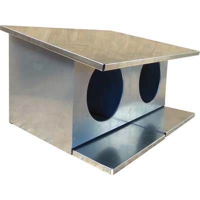 Colombaia - Acciaio Zincato Cm 58X32 H.Cm 40- 2 Pezzi