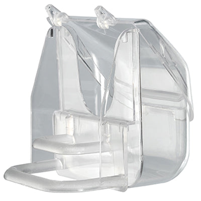 Mangiatoia + Posatoio X Gabbia Uccelli Ferplast - Cm 9X9 H.Cm 9- 6 Pezzi