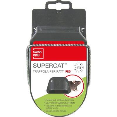 Trappola Topi Supercat Pro Maxi Swissinno - Plastica Cm 19- 2 Pezzi