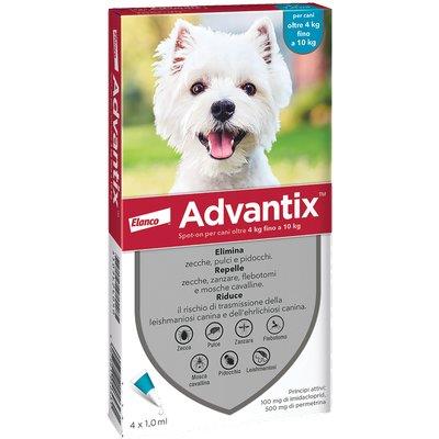 Antiparassitario Advantix Cani Elanco - Kg 4/10 Cf=Pz 4- 1 Confezioni
