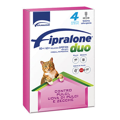 Antiparassitario Fipralone Duo Gatto Formevet - Kg 0/ 6 Cf=Pipette 4- 1 Confezioni