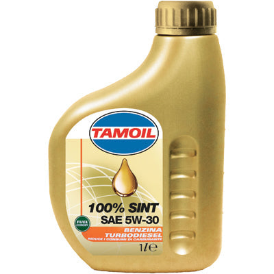Olio 4T Sintetico 5W30 100% Sint Tamoil - Lt 1 Sae 5W30- 12 Pezzi
