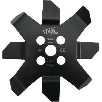 Disco X Decespugliatore Denti Piegati Cut 8 Stars Acciaio Denti 8 D.Mm 250 S.Mm 3,0