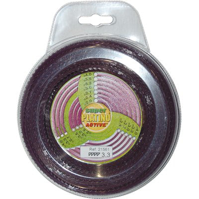 Filo X Decespugliatore Platino Seghettato Active - Mm 3,3 Mt 15- 2 Pezzi