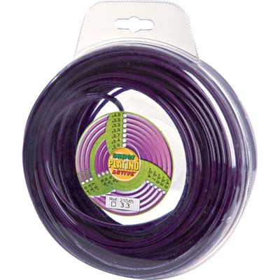 Filo X Decespugliatore Platino Tondo Active - Mm 3,0 Mt 15- 2 Pezzi