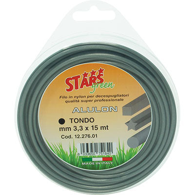 Filo X Decespugliatore Tondo Alulon Stars - Mm 3,3 Mt 15- 2 Pezzi