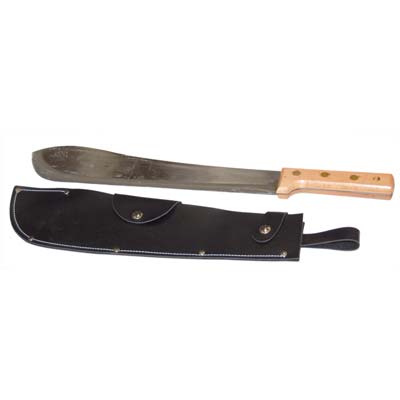 Roncola Machete 317 Leonelli Acciaio Forgiato/Legno Cm 50 + Custodia