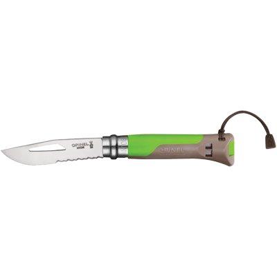 Coltello Opinel 08 Outdoor Mm 85 Pp Verde/Grigio