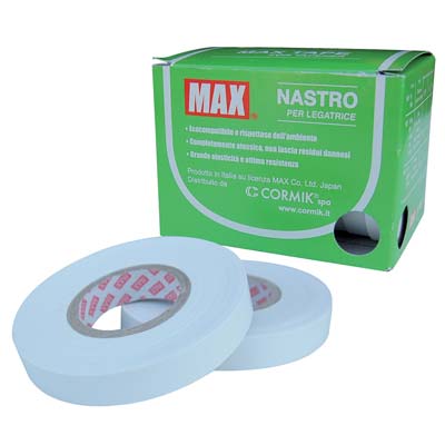 Nastro X Legatrice Originale Max - Bianco Mm 11 Ml 40 Cf=Pz 10- 3 Confezioni