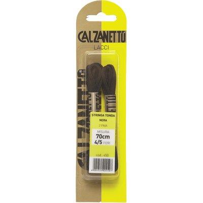 Laccio Scarpa Tondo Calzanetto - Nero Cm 70 Cf=Pa 2- 6 Confezioni